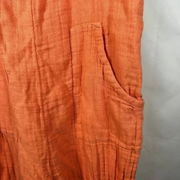 2/$30 SO Size XS Jumpsuit Romper Apricot Comfort Crop Boho Stretch Lightweight - Picture 4 of 9